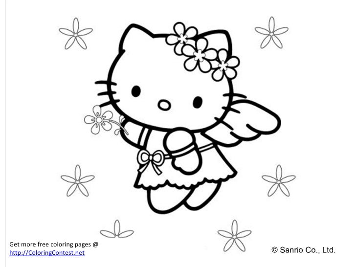 Free Hello Kitty Coloring Book
