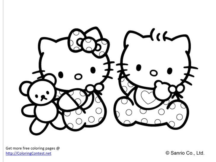 Download Free Hello Kitty Coloring Book