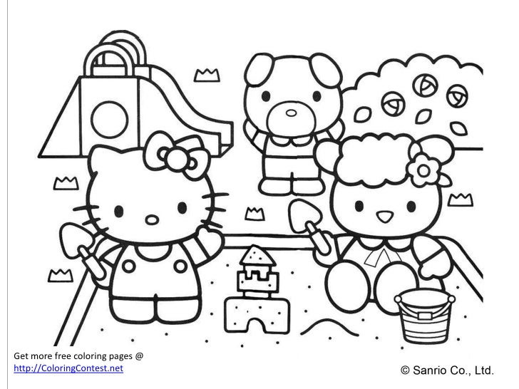 Best 44+ Hello Kitty Cartoon Coloring Pages For Kids - And Adults, too!