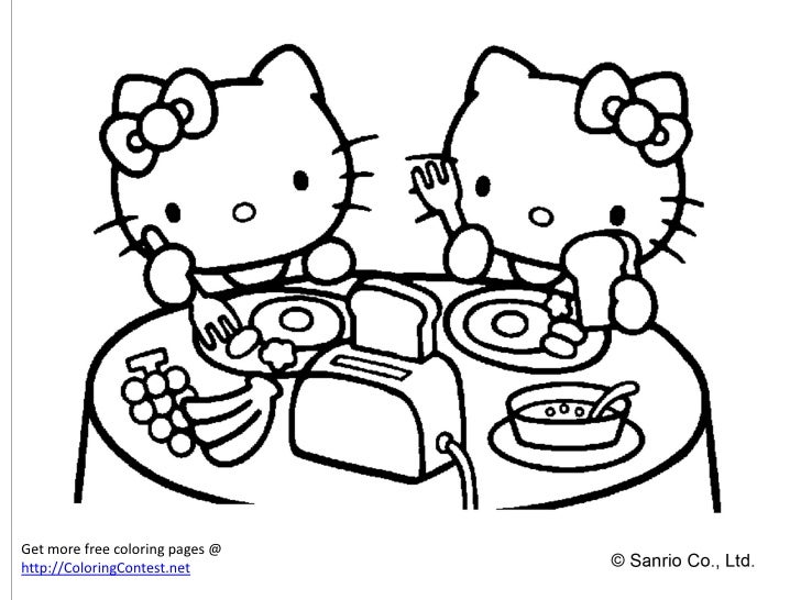Download Free Hello Kitty Coloring Book