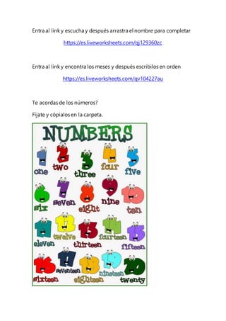 Entra al link y escucha y después arrastra el nombre para completar
https://es.liveworksheets.com/qj129360zc
Entra al link...