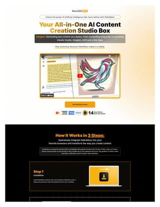 HelloAIBox.pdf-Your All-in-One AI Content Creation Studio Box