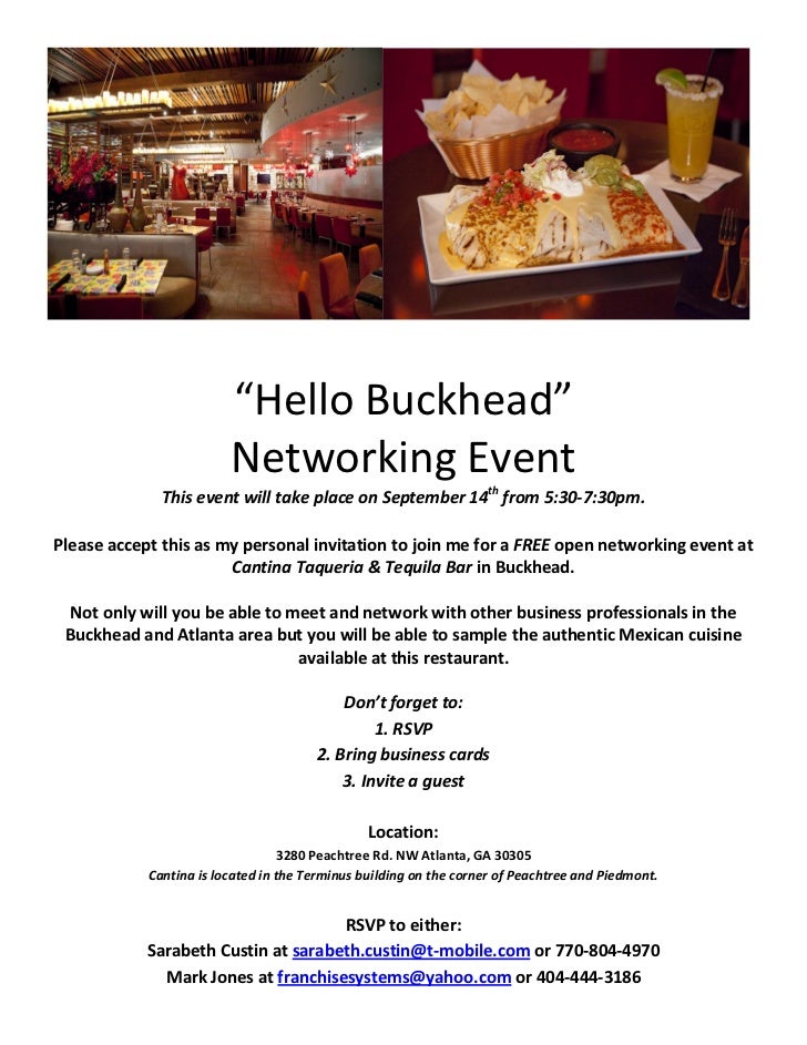 Hello Buckhead Networking Event