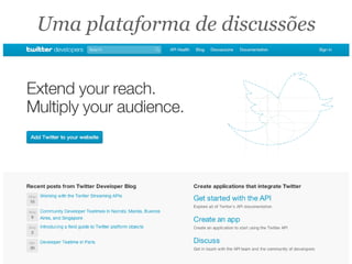 Uma plataforma de discussões
 