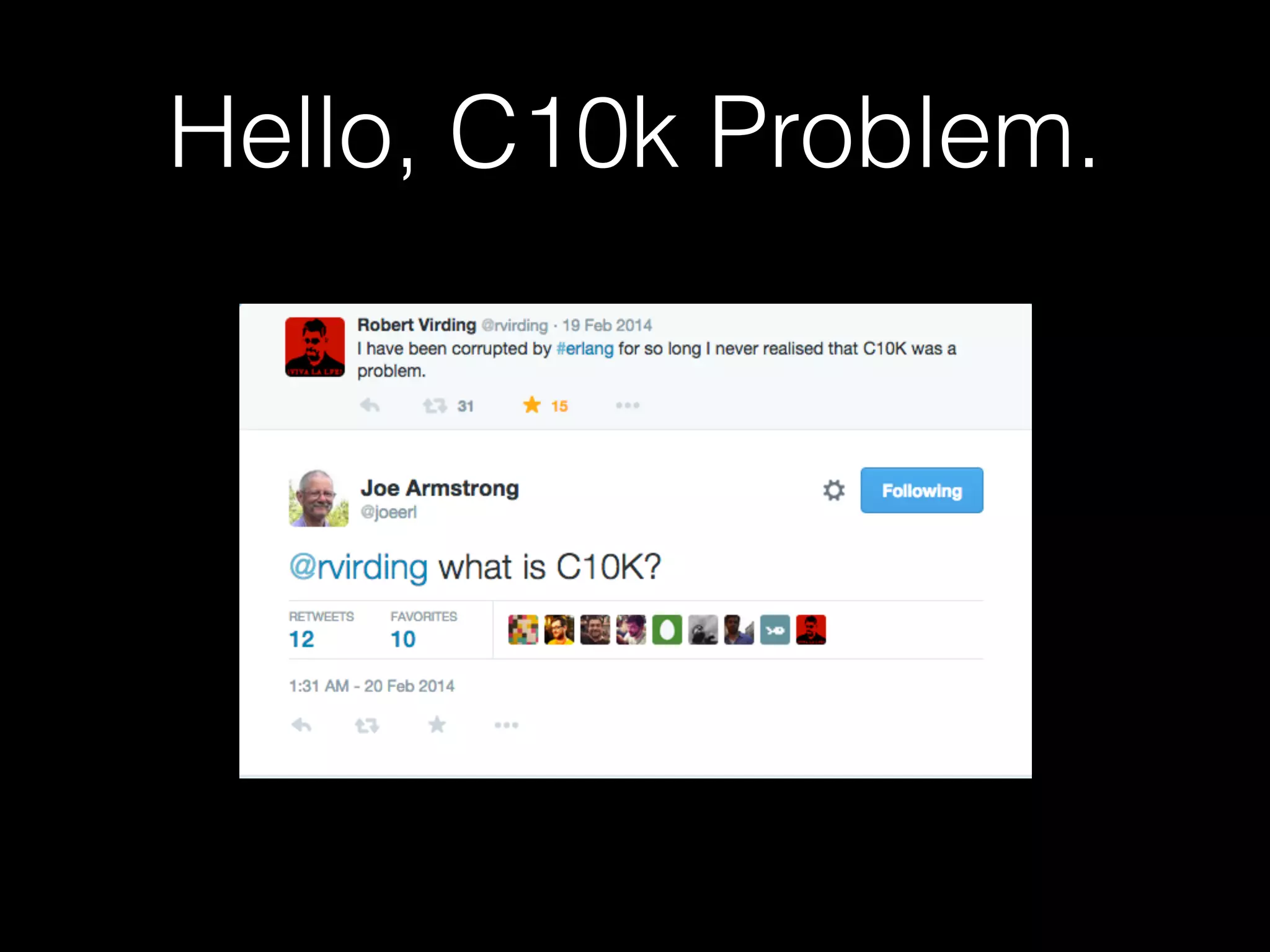 Hello, C10k Problem.
 