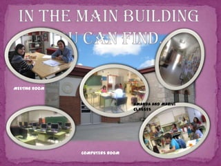 MEETING ROOM

AMANDA AND MARIVI
CLASSES

COMPUTERS ROOM

 