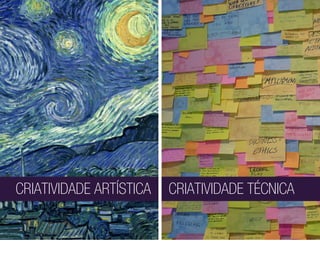 CRIATIVIDADE ARTÍSTICA   CRIATIVIDADE TÉCNICA
 