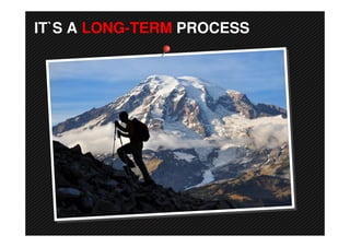 IT`S A LONG-TERM PROCESS
 