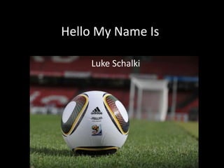 Hello My Name Is
Luke Schalki
 