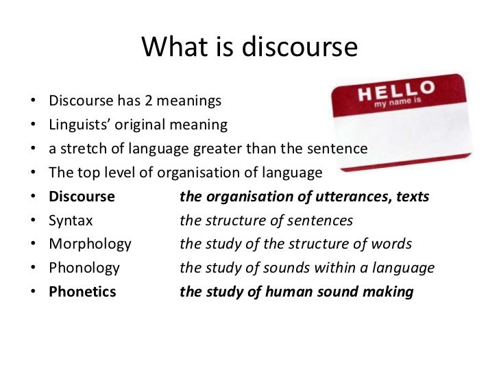 Hello my name is ...