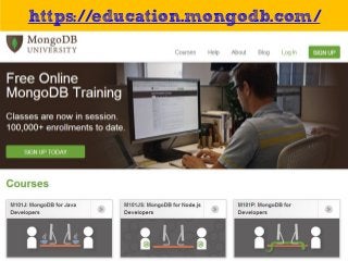 https://education.mongodb.com/
 