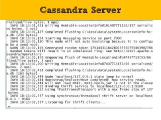 Cassandra Server
 