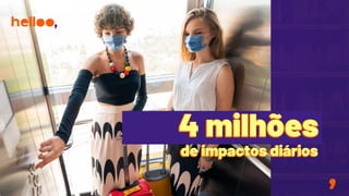 de impactos diários
4 milhões
 