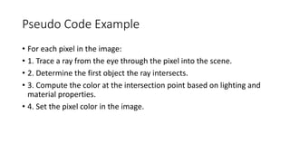 Hello Ray-Tracing - What's it all about? Introduction to Ray-Tracing ...
