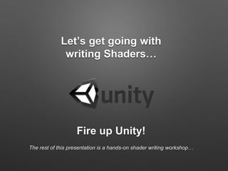 Shader Programming With Unity | PPTX | Graphics Software | Computer ...