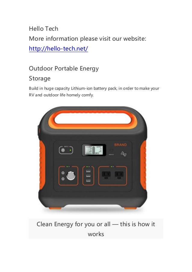 HelloTech Outdoor Portable Energy Storage HTE003