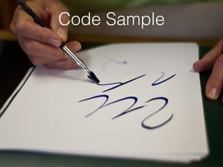 Code Sample