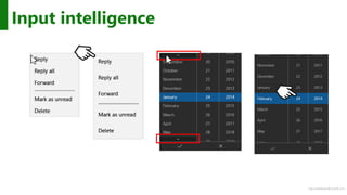 http://windows.Microsoft.com
Input intelligence
 