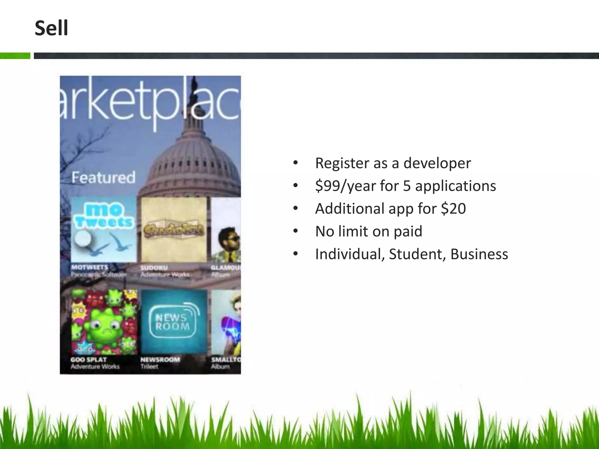 Games or AppsDeveloper Tools