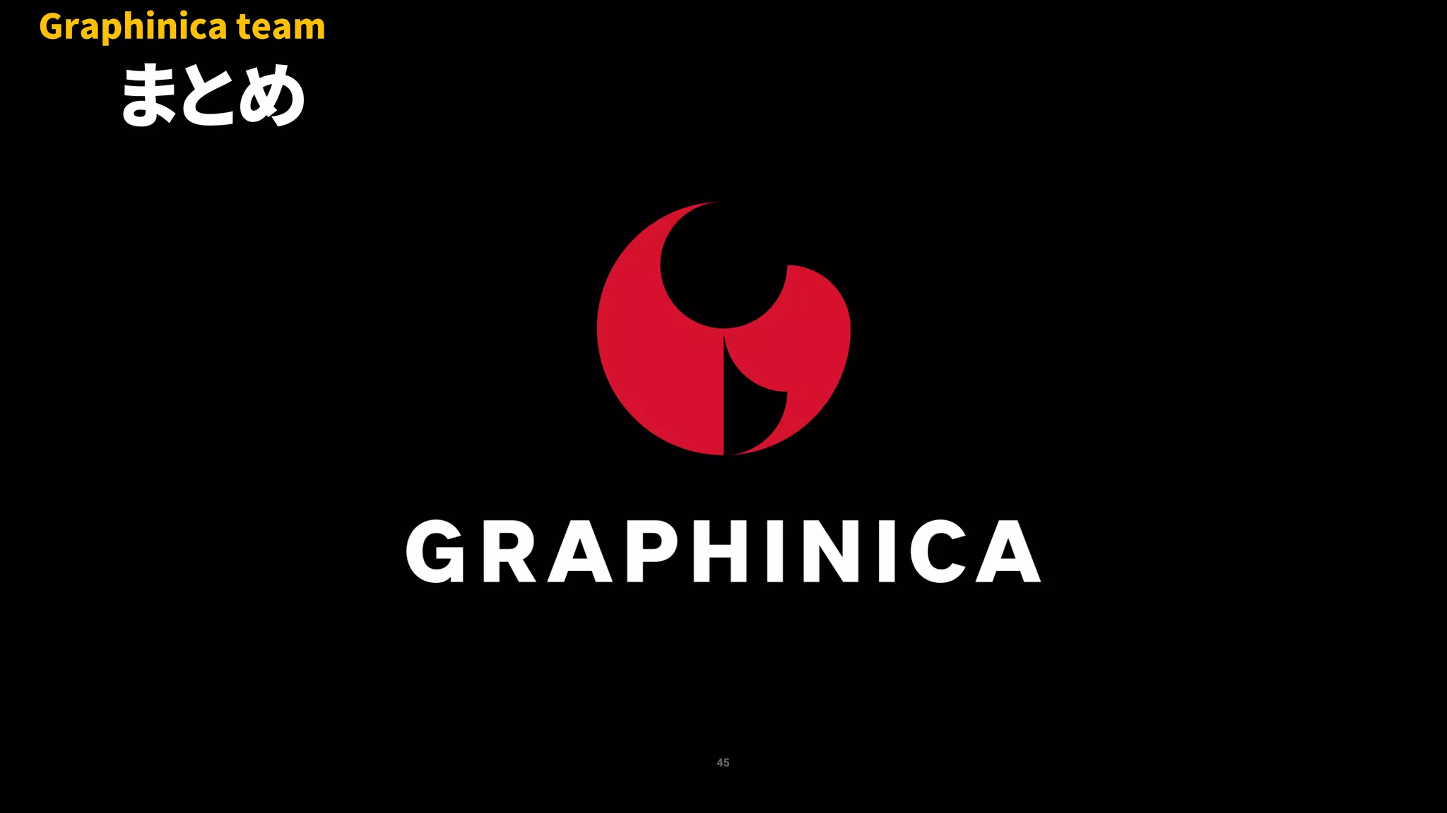 45
まとめ
Graphinica team
 