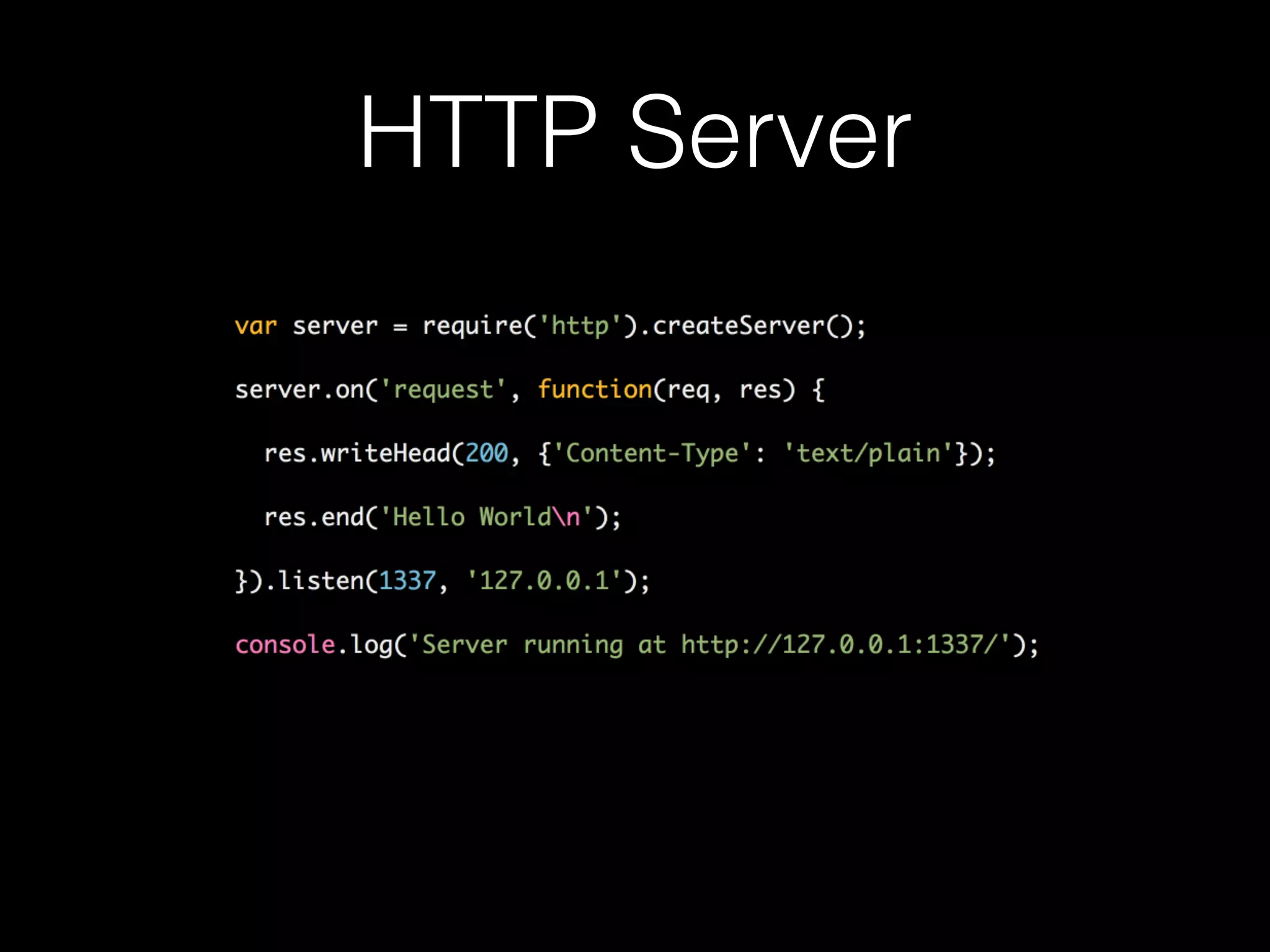 HTTP Server

 