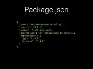 Package.json

 