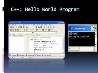 Hello world program | PPT