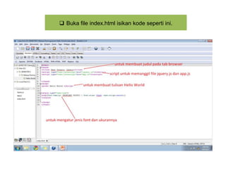 Hello world with jquery | PPTX