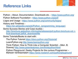 Hello World! with Python | PPTX | Programming Languages | Computing