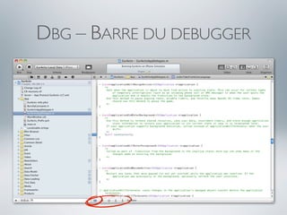 DBG – BARRE DU DEBUGGER
 