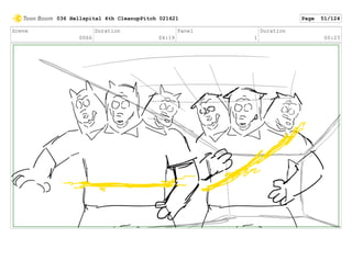 Scene
0066
Duration
04:19
Panel
1
Duration
00:23
036 Hellspital 4th CleanupPitch 021621 Page 51/124
 