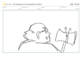 Scene
0074
Duration
01:22
Panel
1
Duration
00:23
036 Hellspital 4th CleanupPitch 021621 Page 83/124
 