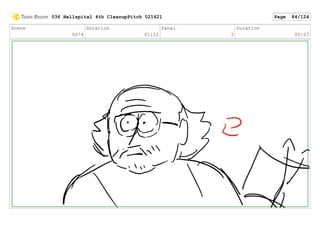 Scene
0074
Duration
01:22
Panel
2
Duration
00:23
036 Hellspital 4th CleanupPitch 021621 Page 84/124
 