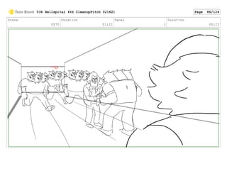 Scene
0075
Duration
01:22
Panel
2
Duration
00:23
036 Hellspital 4th CleanupPitch 021621 Page 86/124
 