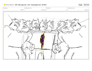 Scene
0077
Duration
09:14
Panel
4
Duration
00:23
036 Hellspital 4th CleanupPitch 021621 Page 94/124
 