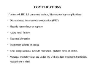 HELLP SYNDROME-RARE COMPLICATION OF PREGNANCY | PPTX