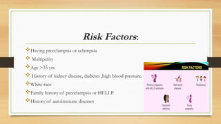 HELLP SYNDROME.pptx about syndrome of hemolysis elevated enzymes | PPTX