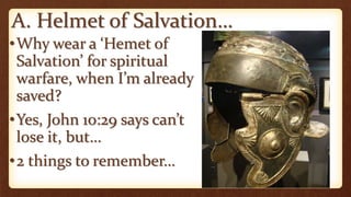 How To Use The Helmet Of Salvation