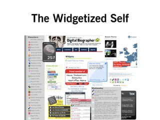 The Widgetized Self