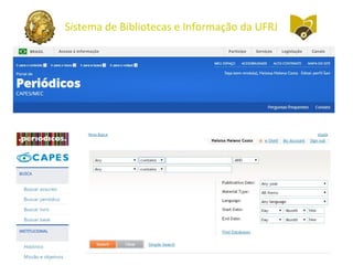 Sistema de Bibliotecas e Informação da UFRJ
 