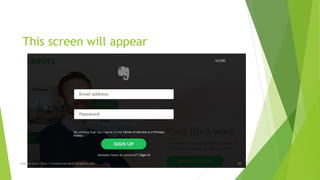 This screen will appear 
read my story: http://simplyamazingva.wordpress.com 25 
 