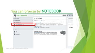 You can browse by NOTEBOOK 
read my story: http://simplyamazingva.wordpress.com 55 
 