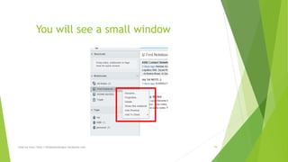 You will see a small window 
read my story: http://simplyamazingva.wordpress.com 79 
 