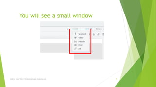 You will see a small window 
read my story: http://simplyamazingva.wordpress.com 95 
 