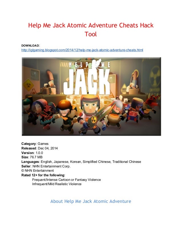 Help me jack atomic adventure coupon
