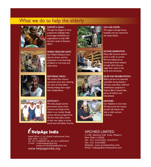 Helpage India Greeting Card Catalogue 201314 PDF