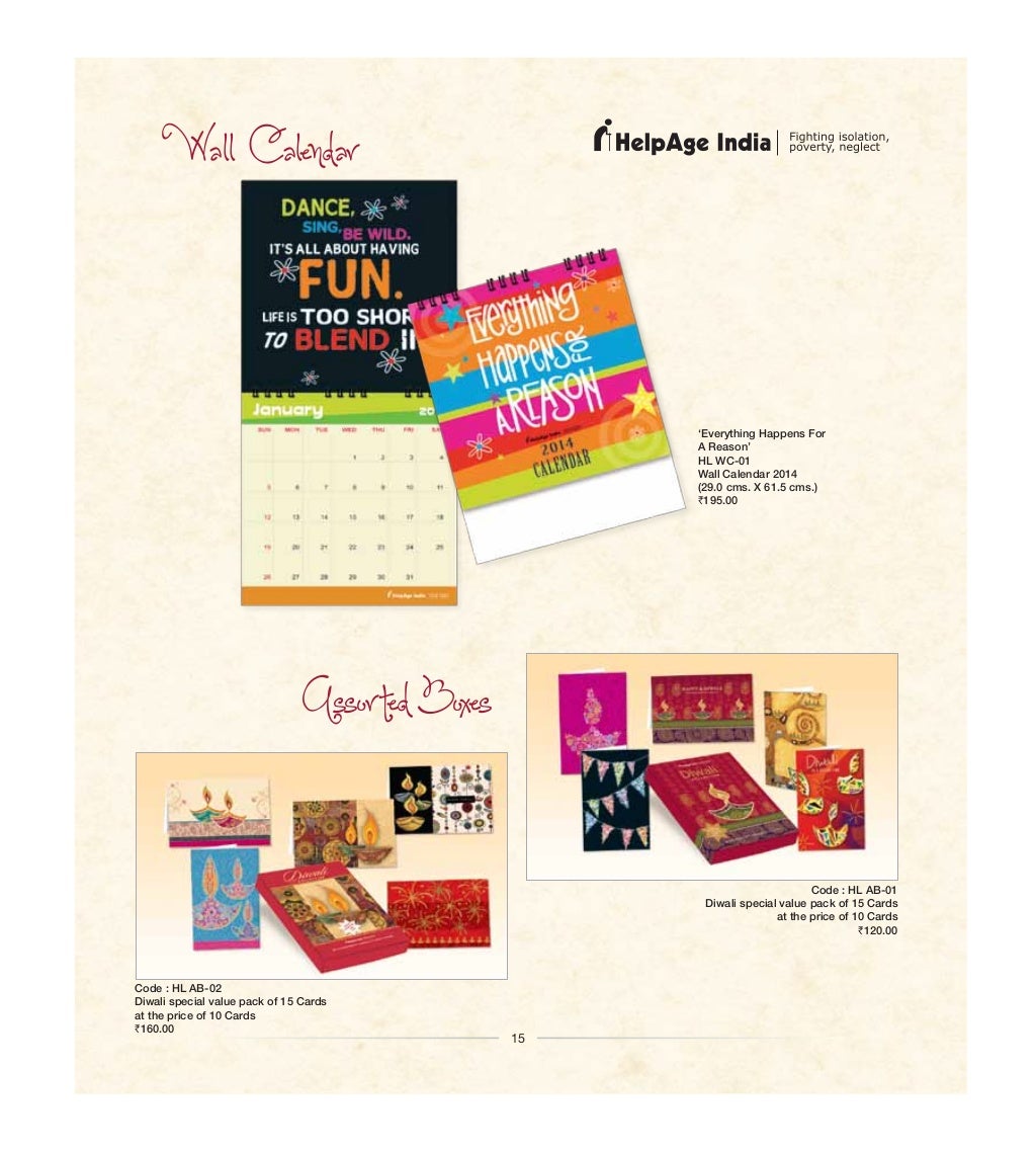 Helpage India Greeting Card Catalogue 201314