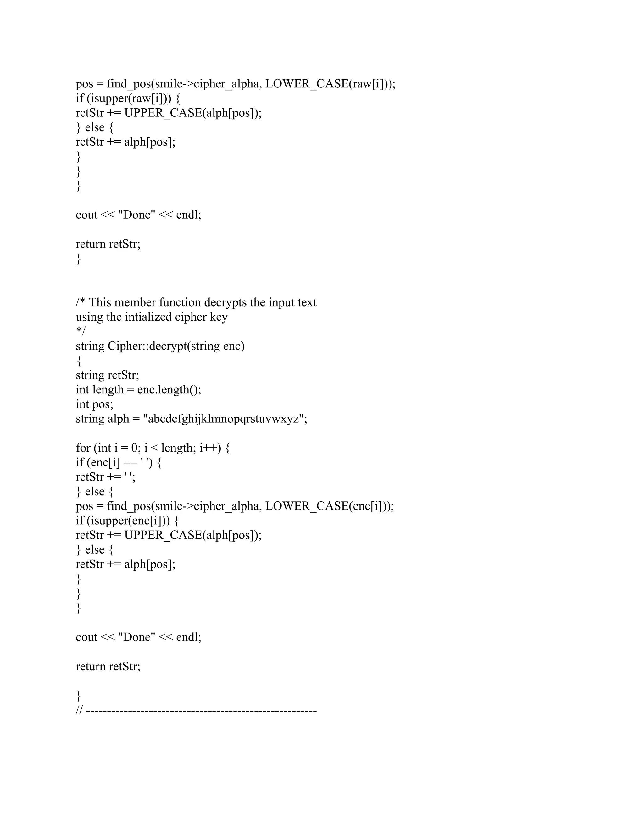 Help create the vcipher-h and vcipher-cc files for the vigenere cipher ...
