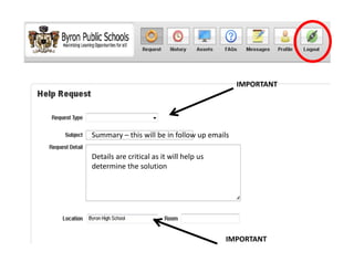 IMPORTANT




Summary – this will be in follow up emails

Details are critical as it will help us 
determine the solution




                                           IMPORTANT
 