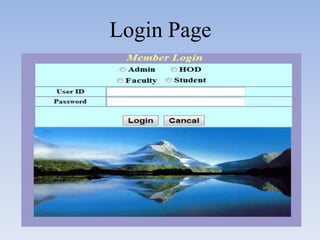 Login Page
 